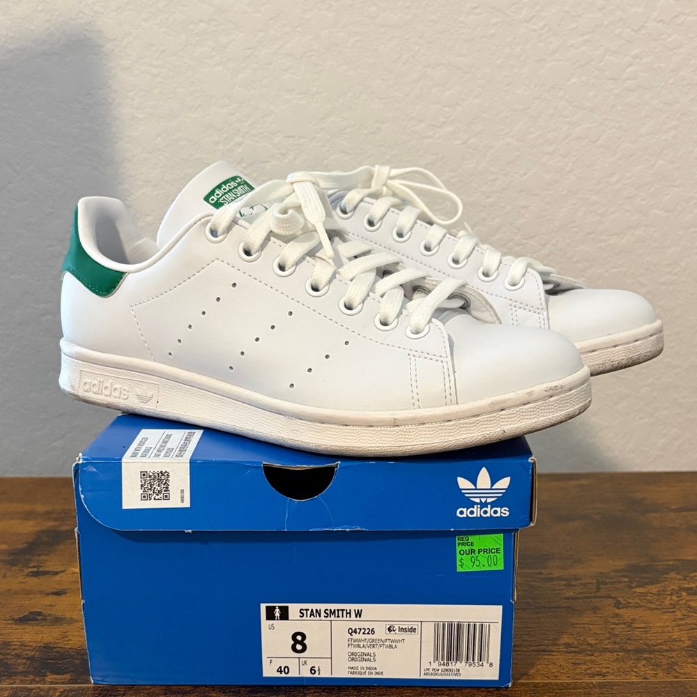 Adidas Stan Smith White with Green Detail